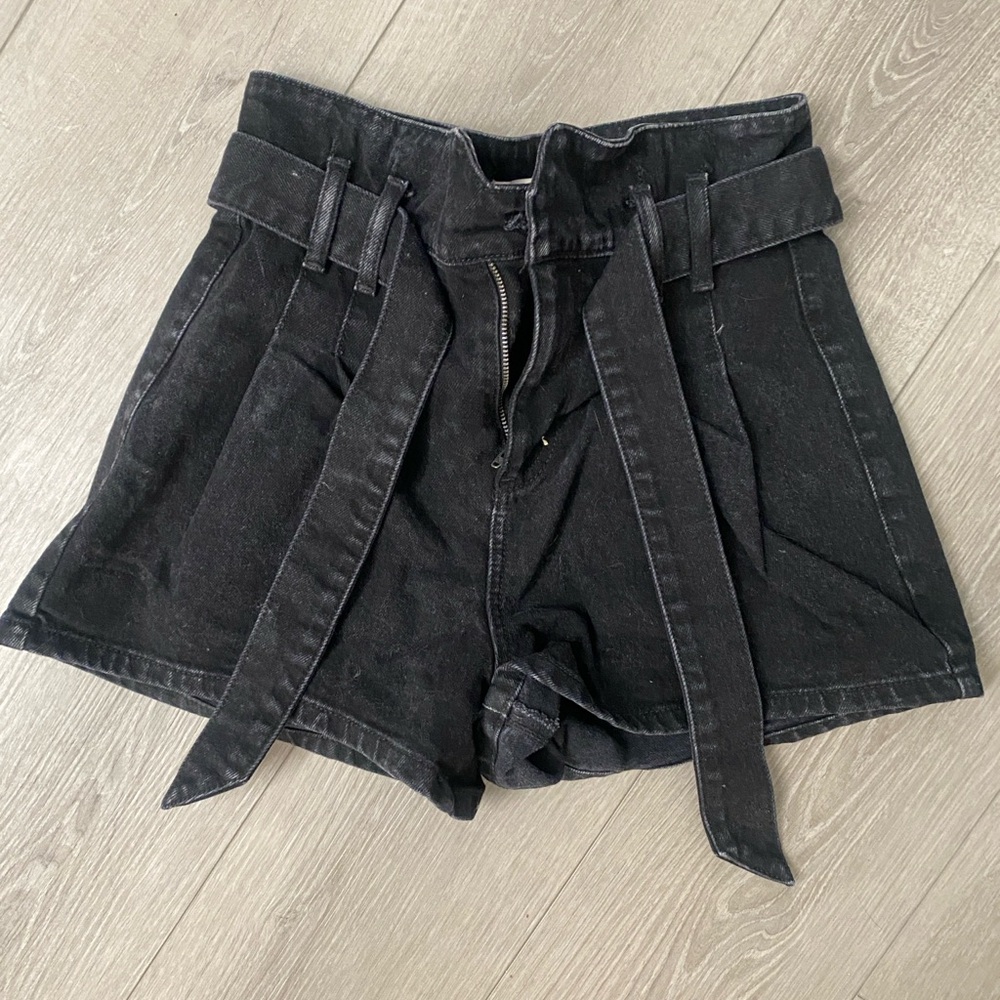Guess vintage high waist denim shorts womwn size 25 black